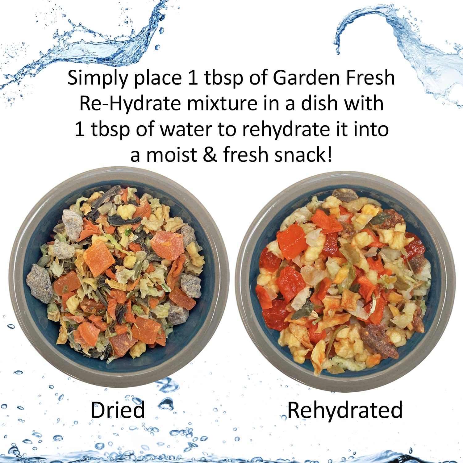 Exotic Nutrition Garden Fresh Rehydrate : variété d aliments pour diversifier l alimentation.
