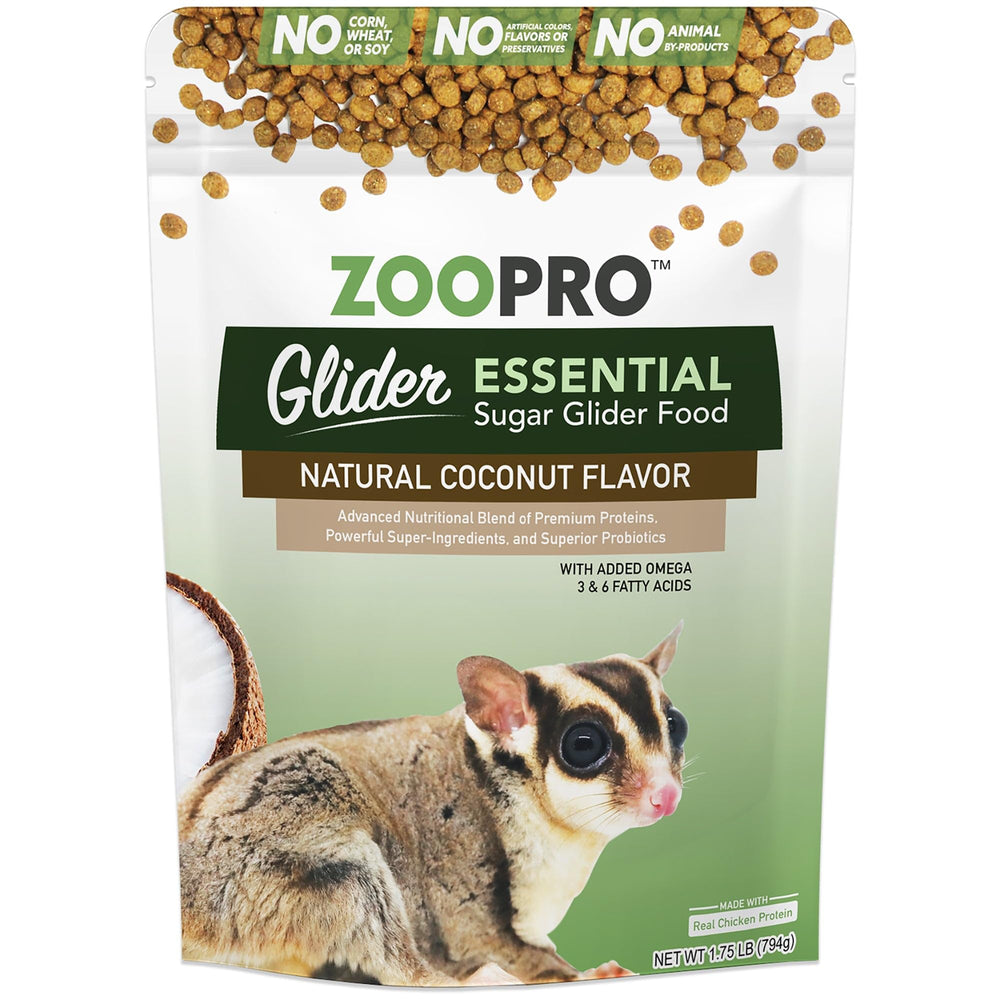 Glider Essential Exotic Nutrition croquettes coco, appétence et nutrition équilibrée.