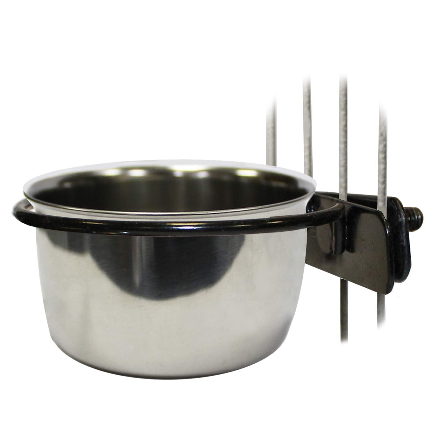 Capacité 5 oz montrée sur gobelet en acier inoxydable avec support.