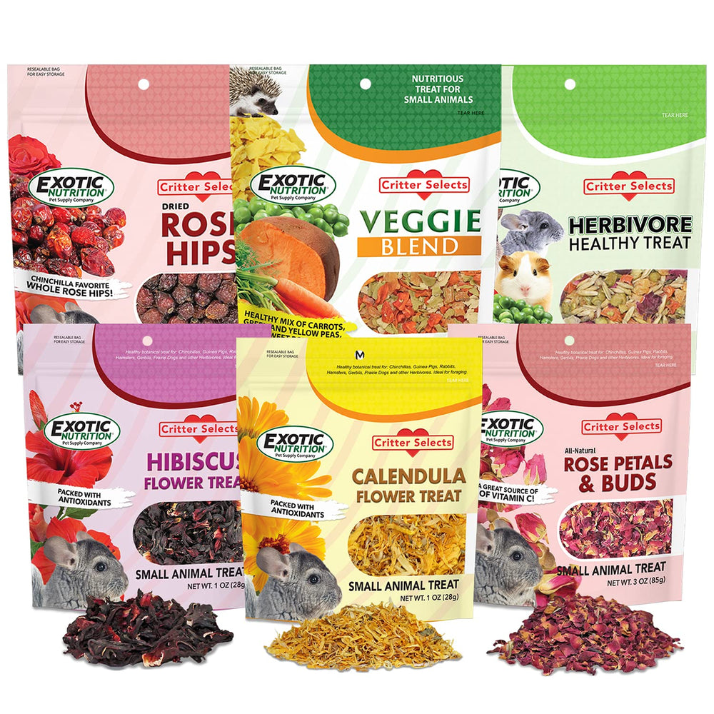 Exotic Nutrition Herbivore Treats – variété pack: récompenser et diversifier l'alimentation