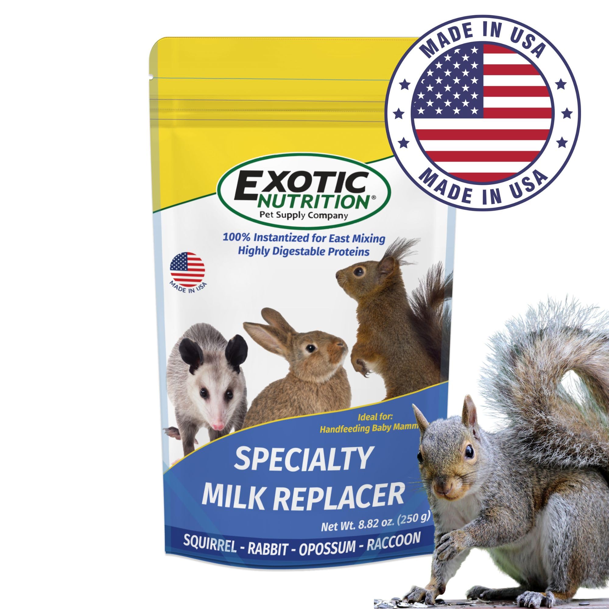Exotic Nutrition lait remplaçant bébé lapin – mélange facile et texture lisse