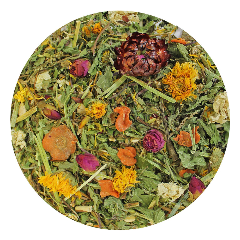 Pasture Plus+ avec herbes sèches pour un goût naturel.
