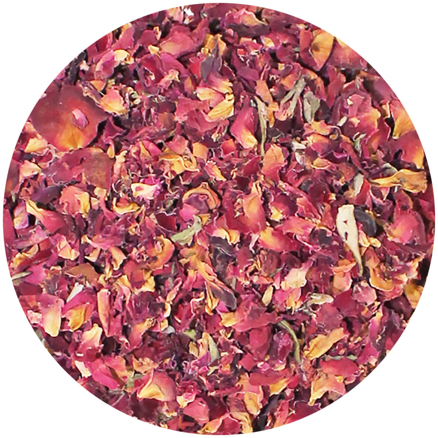 Exotic Nutrition pétales de rose – gros plan sur la couleur et la texture.