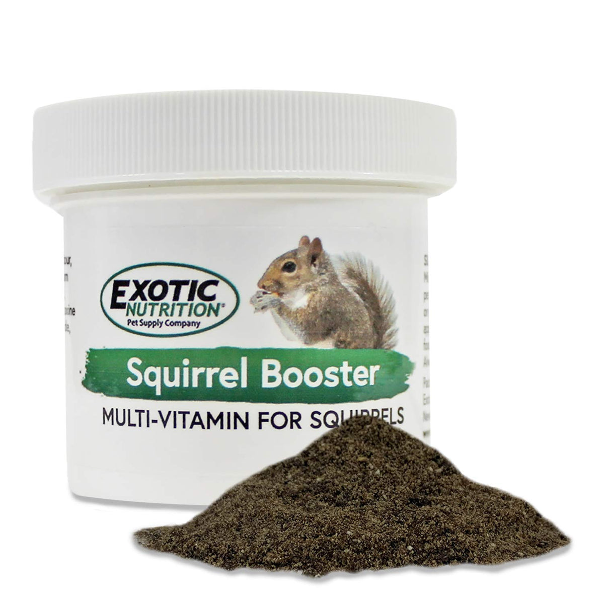 Exotic Nutrition Squirrel Booster – poudre: pratique pour saupoudrer sur la nourriture, support nutritionnel.