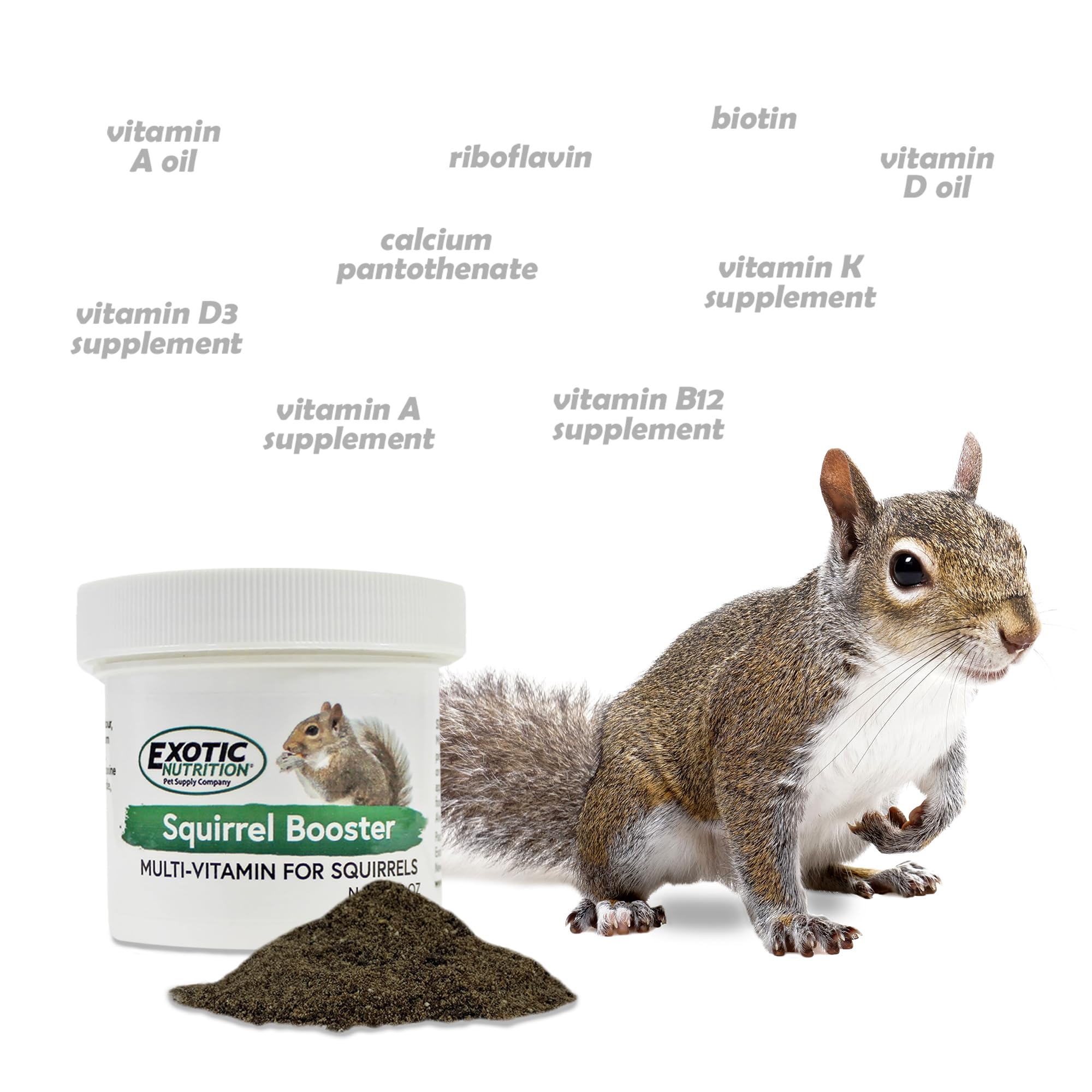 Exotic Nutrition Squirrel Booster – probiotiques: équilibre intestinal possible pour l'écureuil.