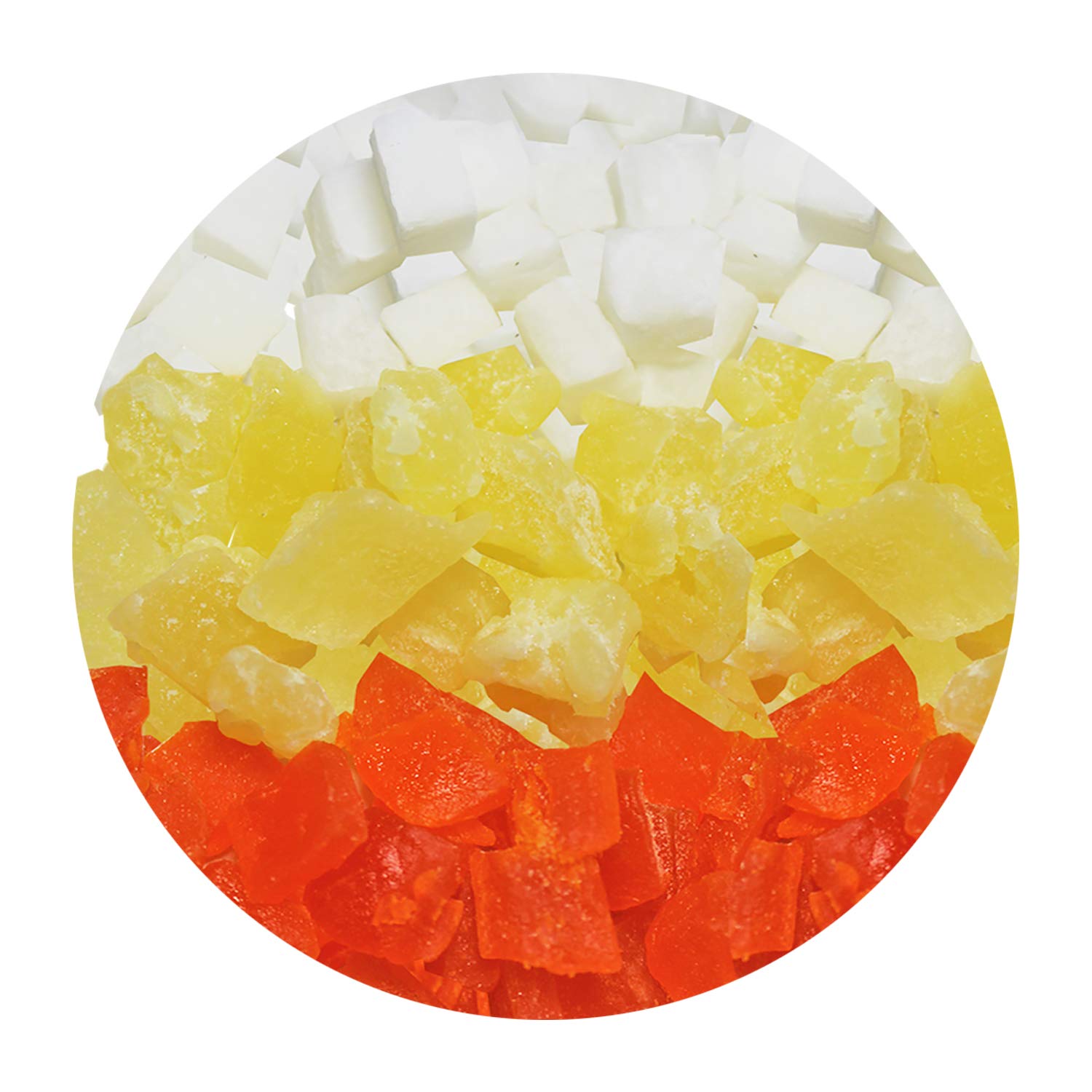 Exotic Nutrition Tropical Trio: coco séché, collation légère et naturelle pour l'alimentation quotidienne.