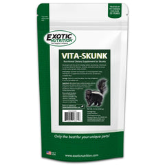 Exotic Nutrition Vita-Skunk ingrédients — mélange équilibré de vitamines et taurine.