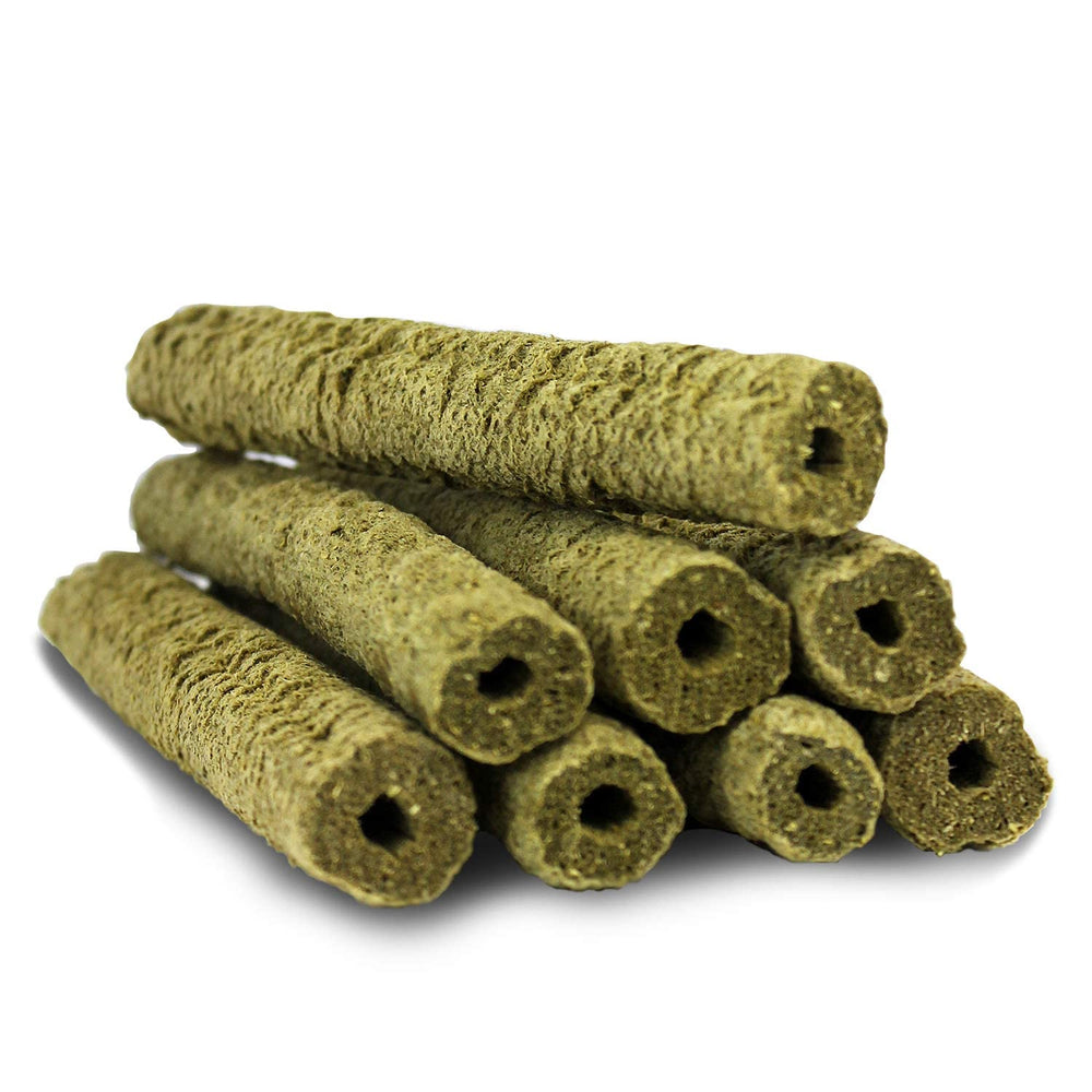 Timothy Puff Sticks d'Exotic Nutrition, tiges croustillantes prêtes à mâcher.