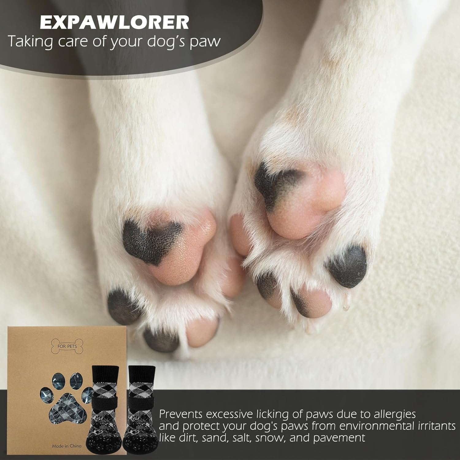EXPAWLORER ajustement taille parfait pour un maintien sûr.