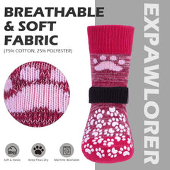 Bandes élastiques EXPAWLORER assurant le maintien des chaussettes pendant l’exercice.