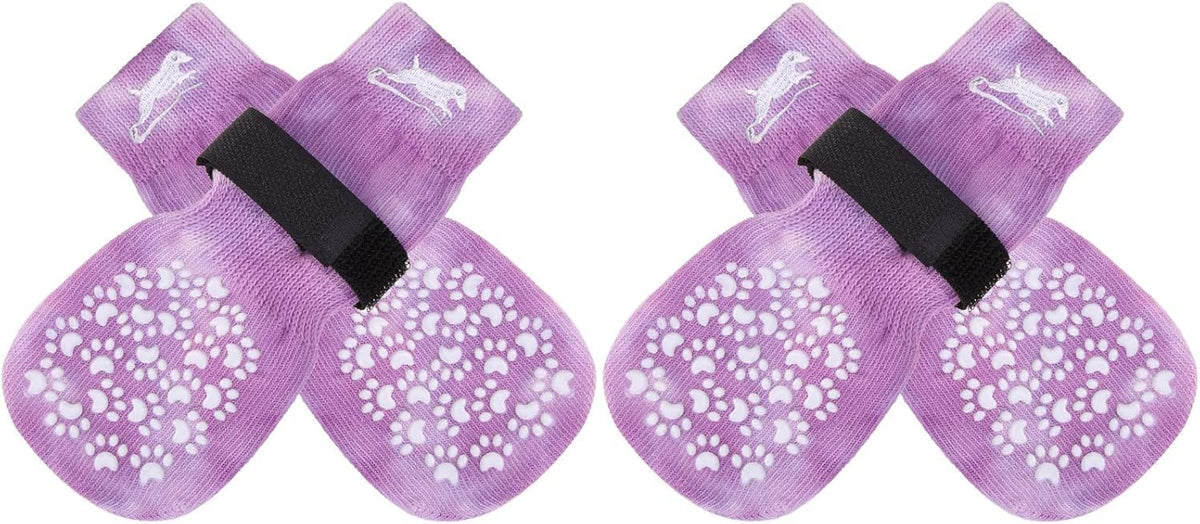 EXPAWLORER chaussettes chien patte antiderapante pour traction en intérieur.