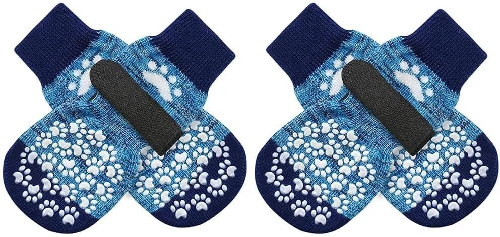 Chaussettes EXPAWLORER avec grips anti-dérapants sur la semelle.