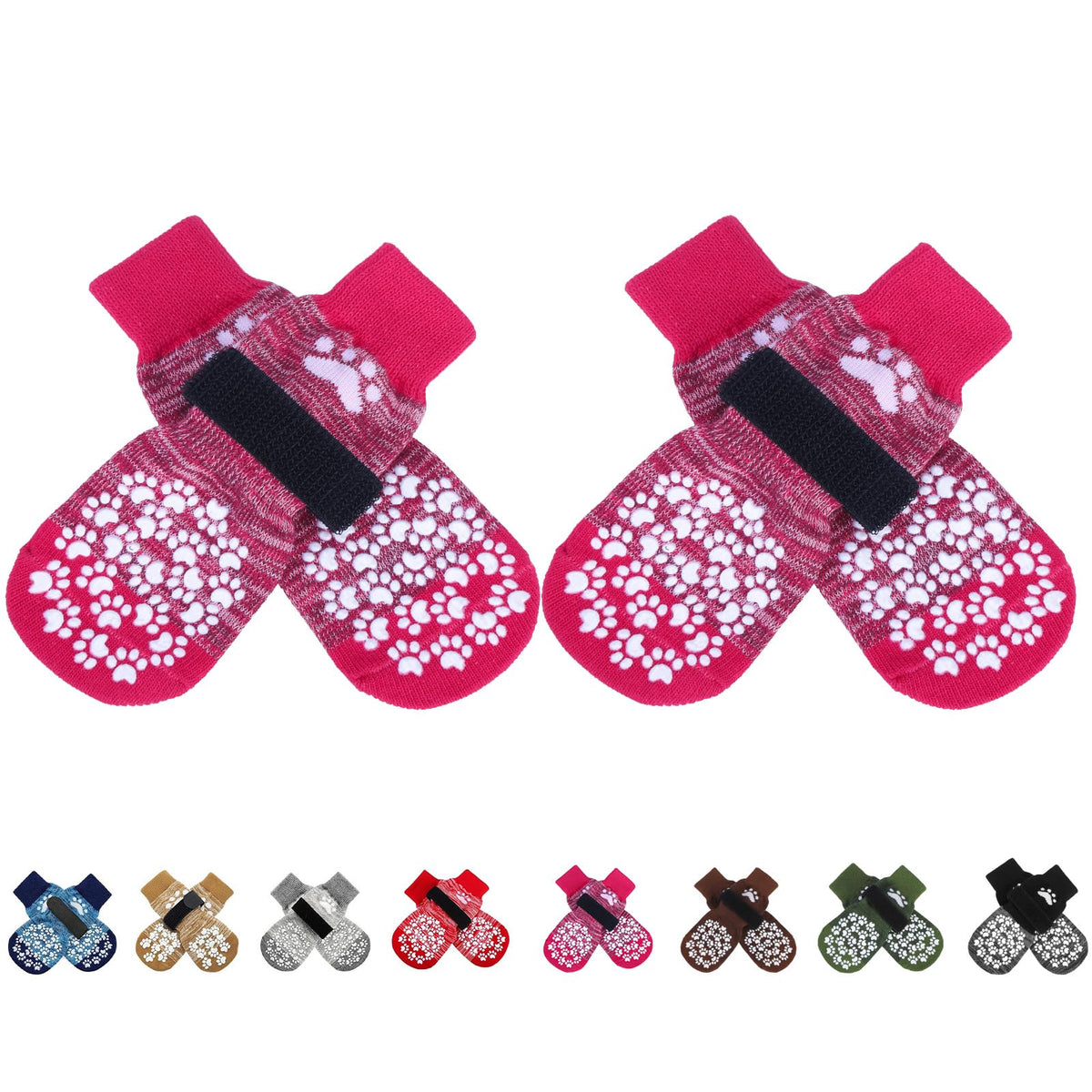 EXPAWLORER chaussettes anti-derapantes pour pattes, traction améliorée sur sols lisses.