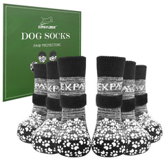 EXPAWLORER chaussettes anti-glisse pour chien, meilleure adhérence sur sols lisses.