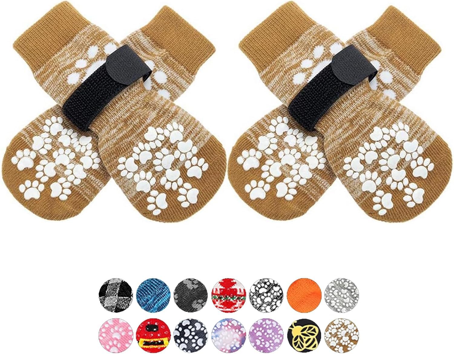 EXPAWLORER chaussettes anti-glisse pour pattes, meilleure traction sur sols lisses