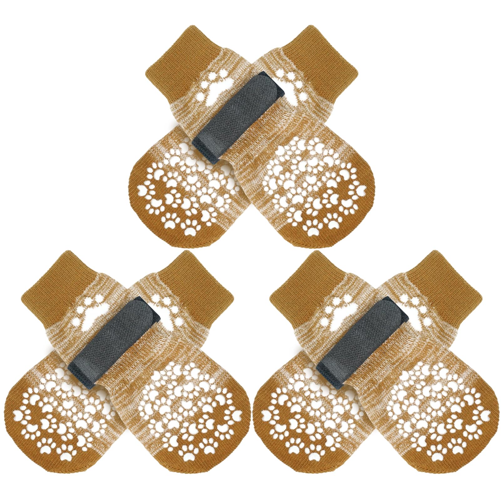 EXPAWLORER chaussettes anti-glissement pour chiens, adhérence sur sols lisses.