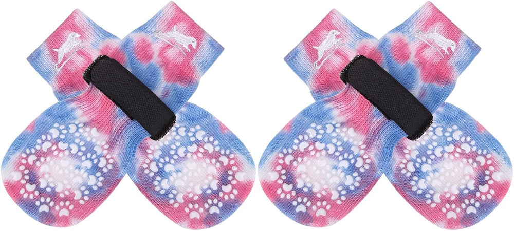 EXPAWLORER chaussettes anti-léchage pour chien, traction renforcée sur sol lisse.