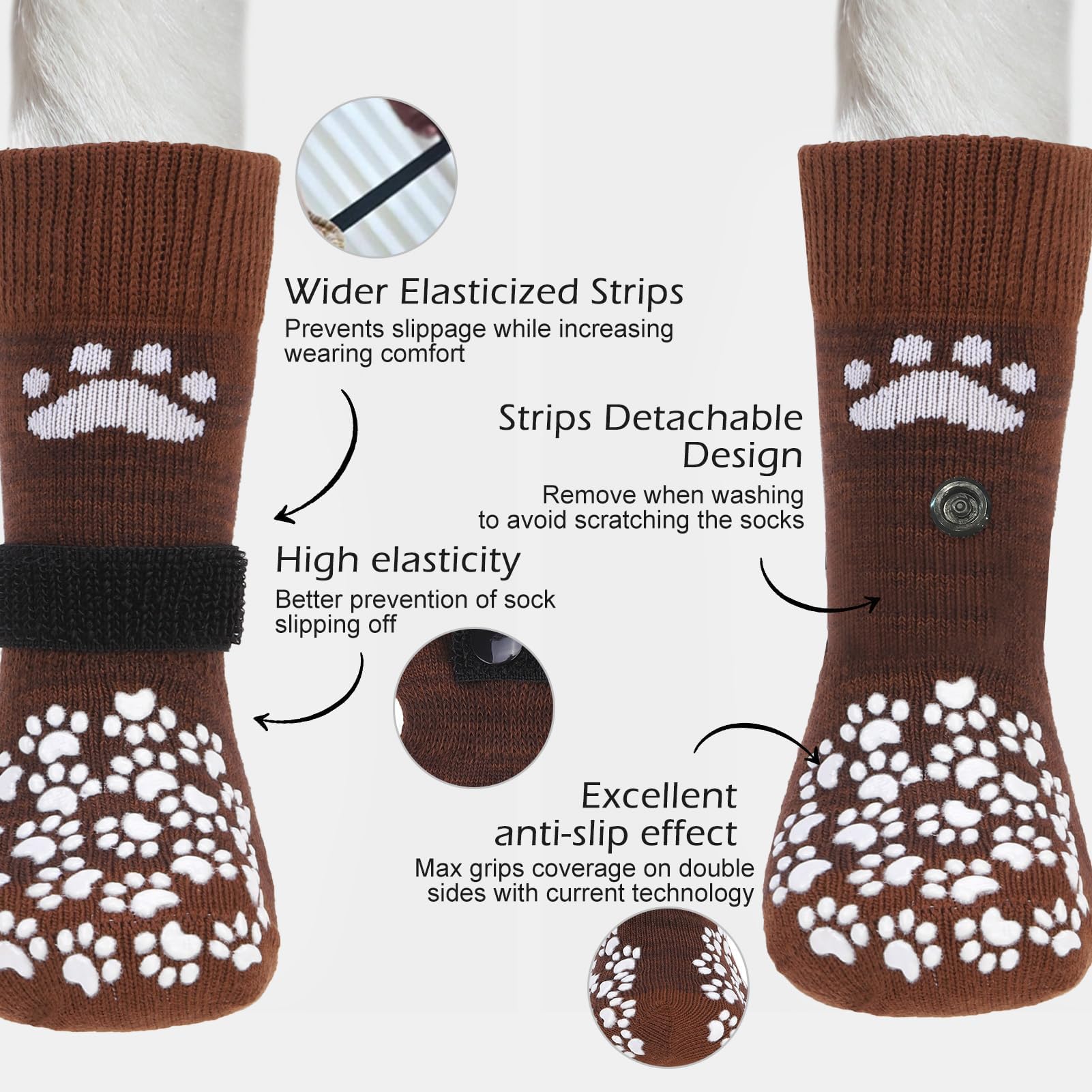 EXPAWLORER chaussettes anti-lechage pour pattes, limitent le léchage.