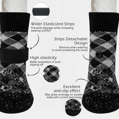 EXPAWLORER chaussettes antidérapantes double-face améliorant la traction.