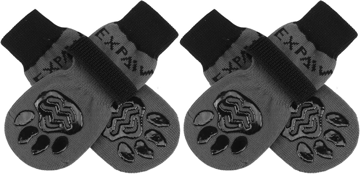 EXPAWLORER chaussettes chien antidérapantes adhérence double-face protège pattes sur sol dur