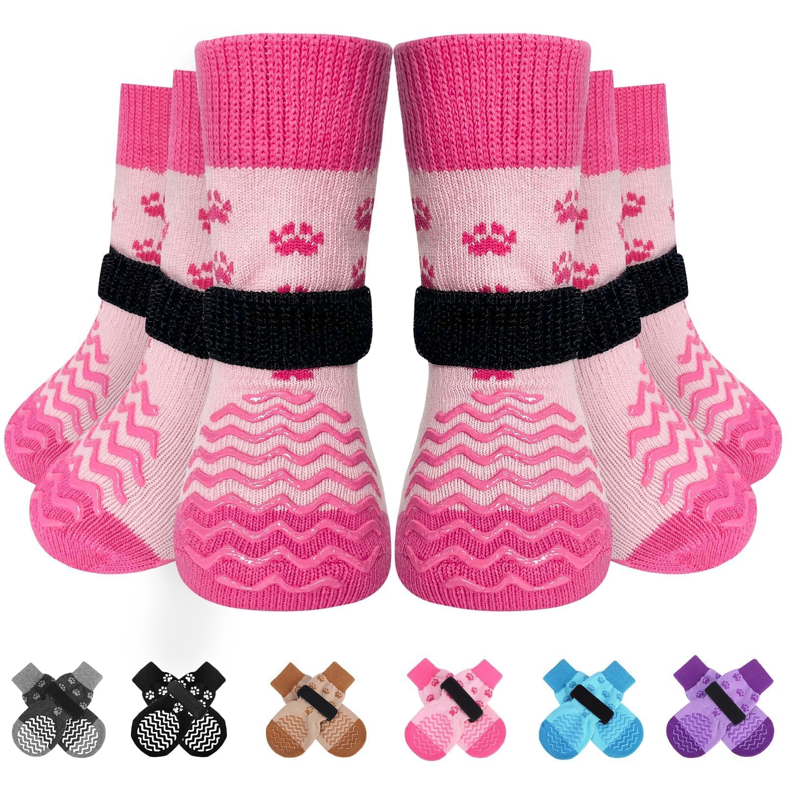 EXPAWLORER chaussettes chien antidérapantes protégeant les pattes sur tous terrains