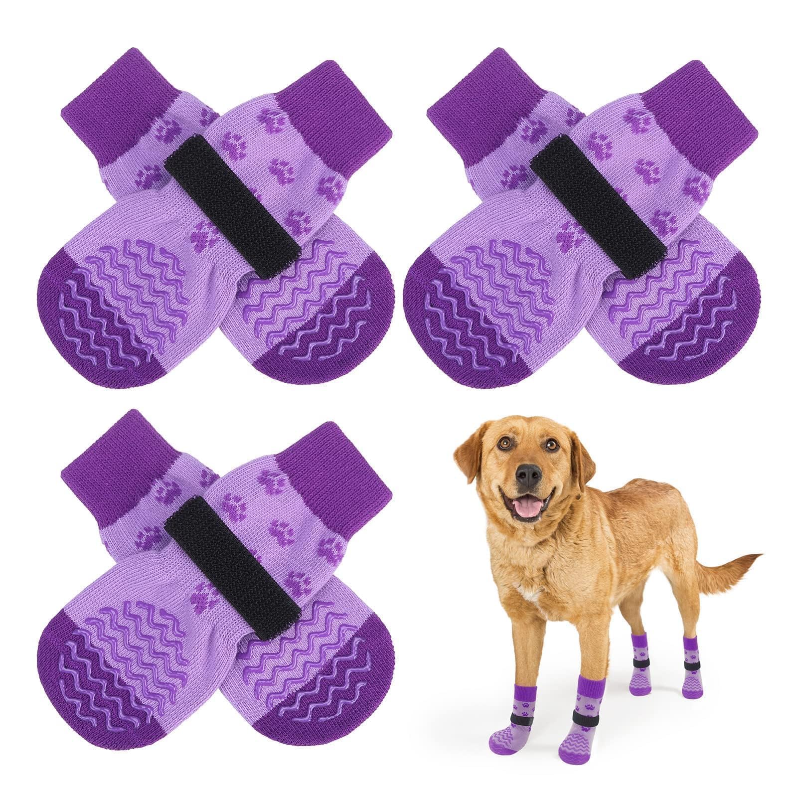 EXPAWLORER chaussettes anti-glisse patte avant, adhérence renforcée