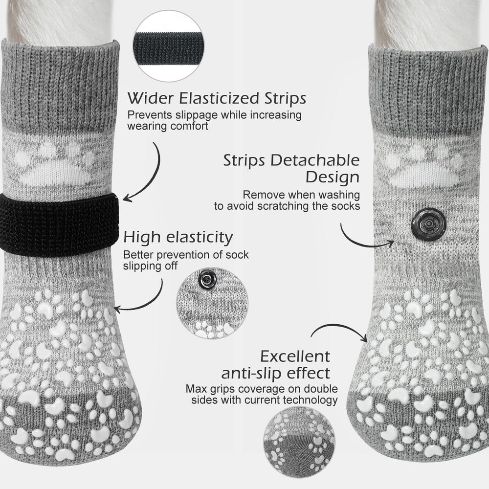EXPAWLORER chaussettes chien prévention lèche-pattes pour pattes protégées