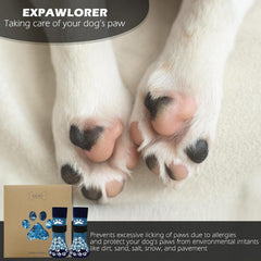 EXPAWLORER détail: sangles élastiques larges pour un ajustement sûr.