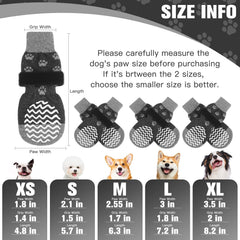 EXPAWLORER chaussettes grip double-face, stabilité pour chiens actifs.