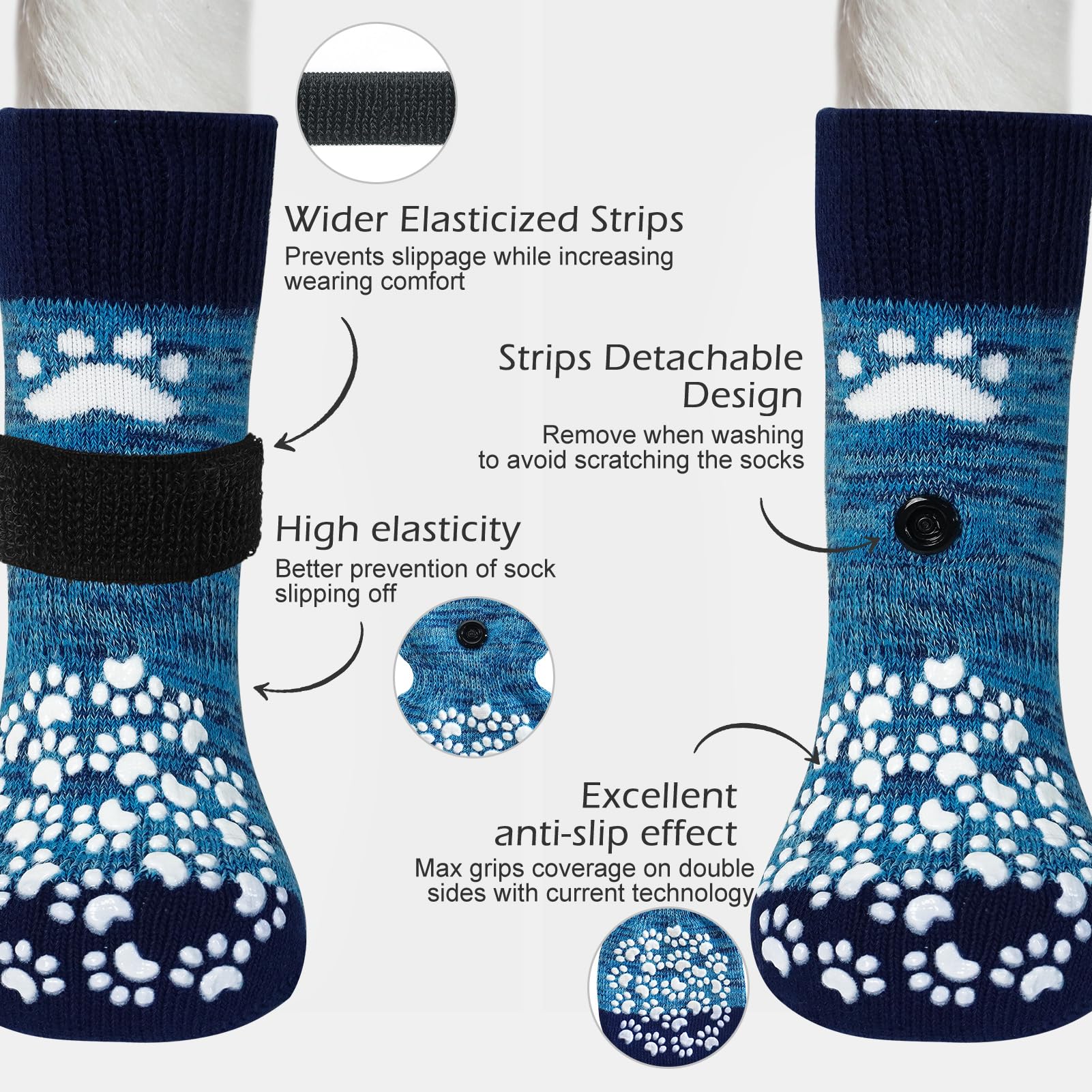EXPAWLORER chaussettes prévention léchage pattes : peut aider à limiter léchage.