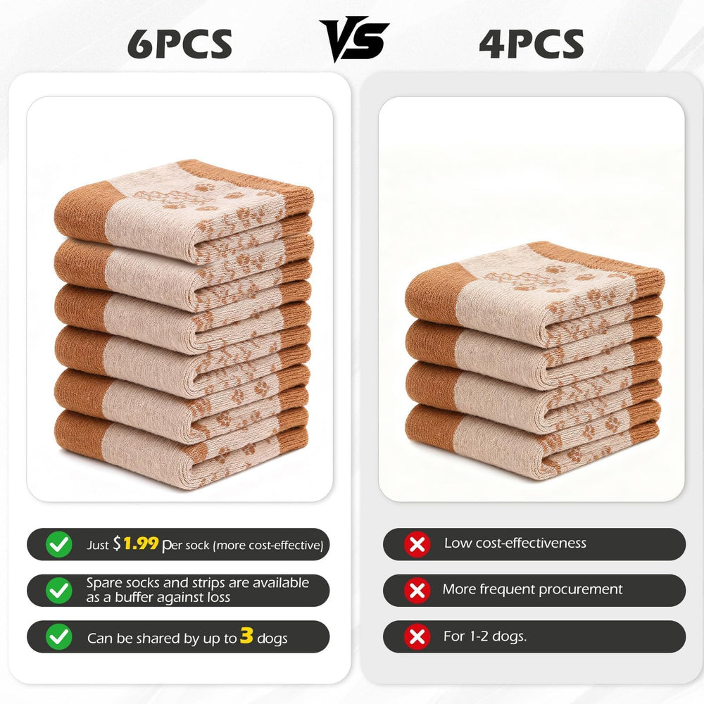 EXPAWLORER socquettes-pattes-grip-sur-surface-lisse: réduit les glissades lors des promenades.