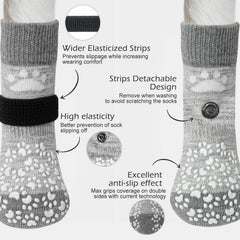 EXPAWLORER chaussettes chien traction double-face pour une meilleure adhérence.