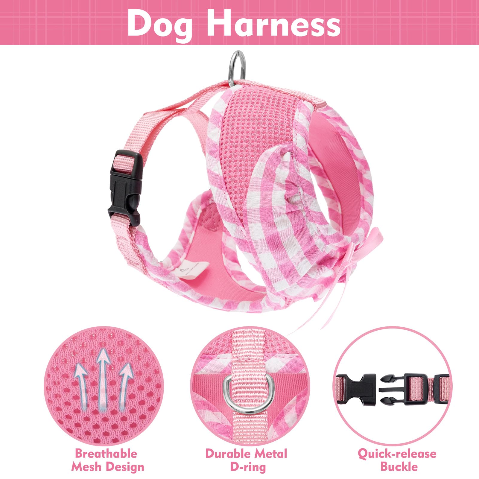 EXPAWLORER laisse rose de 59 pouces, pratique pour les sorties longues.