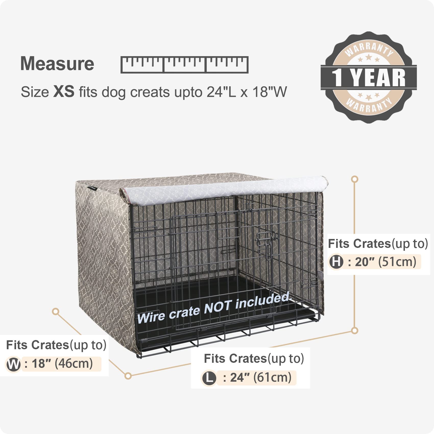 Explore Land couverture-cage-24-pouces-1-porte: protection solaire et ventilation intégrée.