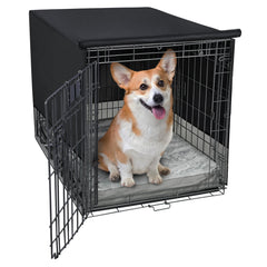 Explore Land couvre-cage chien 4 cotes maille pour ventilation constante et confort.