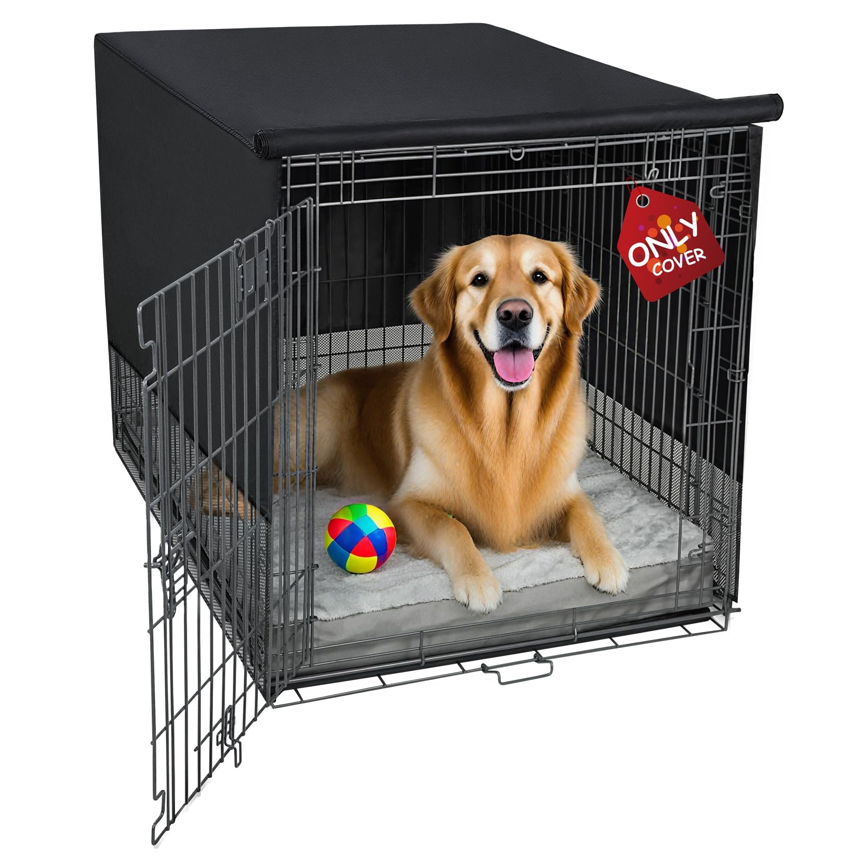 Explore Land: couverture de cage chien 42 pouces avec maillage pour une ventilation optimale.