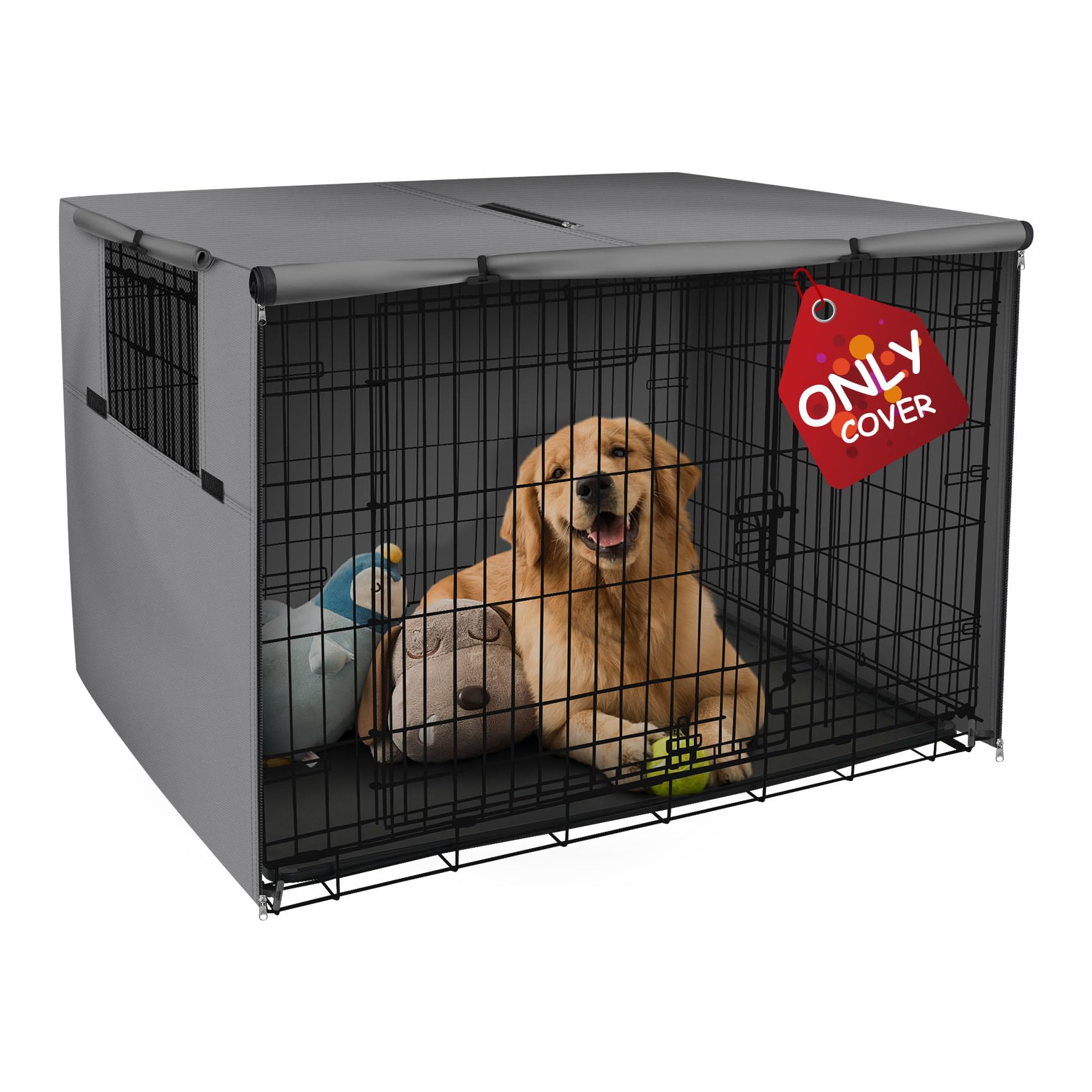 Explore Land housse pour cage chien 48 pouces, protection légère et discrète.