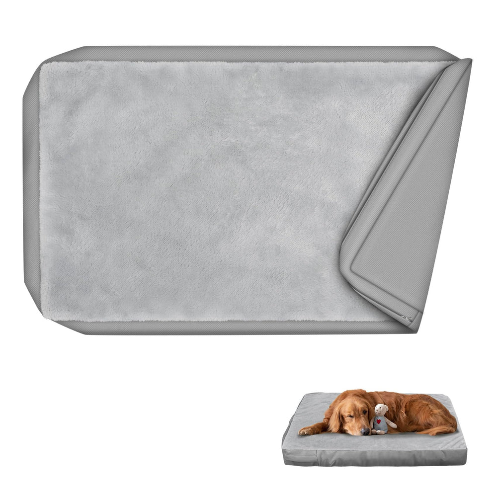 Explore Land housse lit chien imperméable gris 48x36, protection durable contre les liquides