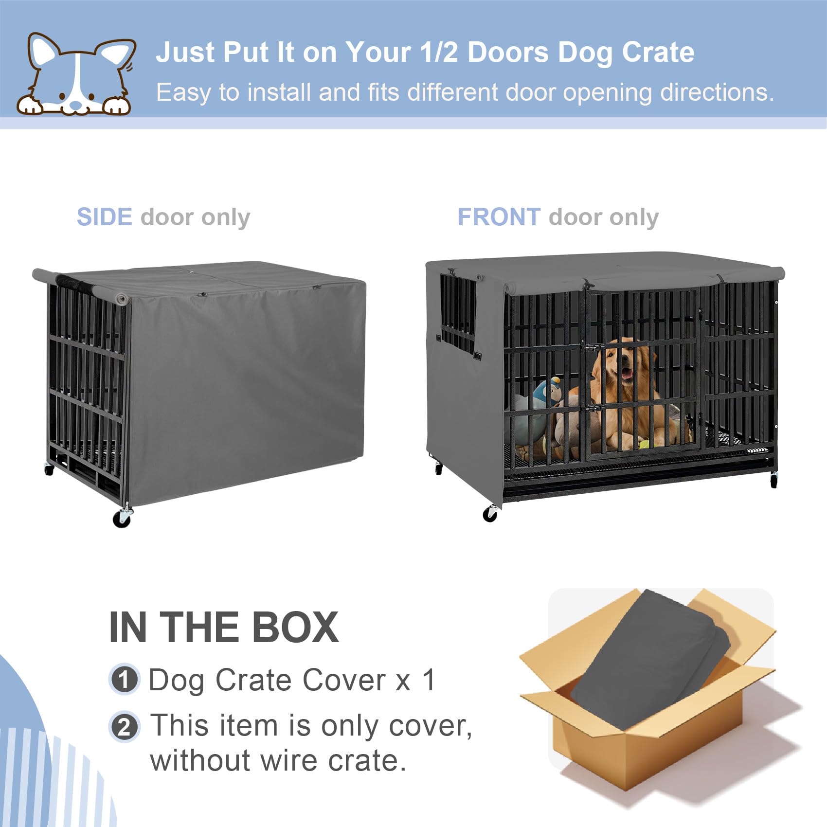 Explore Land: pare-soleil pour cage, ventilation adaptée et ombrage efficace.