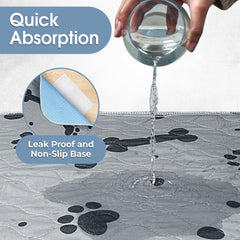 EXPOWEX tapis-pipi lavables, base anti-glisse pour rester en place sur sols durs.