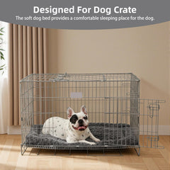Exsnugy Tapis lit chien lavable en machine, propreté durable