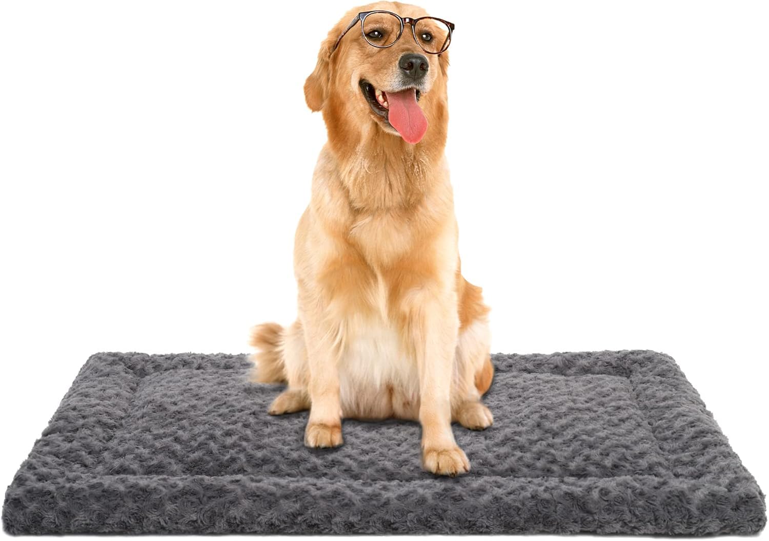 Exsnugy Tapis lit chien ultra doux pour des siestes paisibles