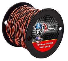 Extreme Dog Fence fil torsade 14AWG 50ft, robuste pour cloture fiable.