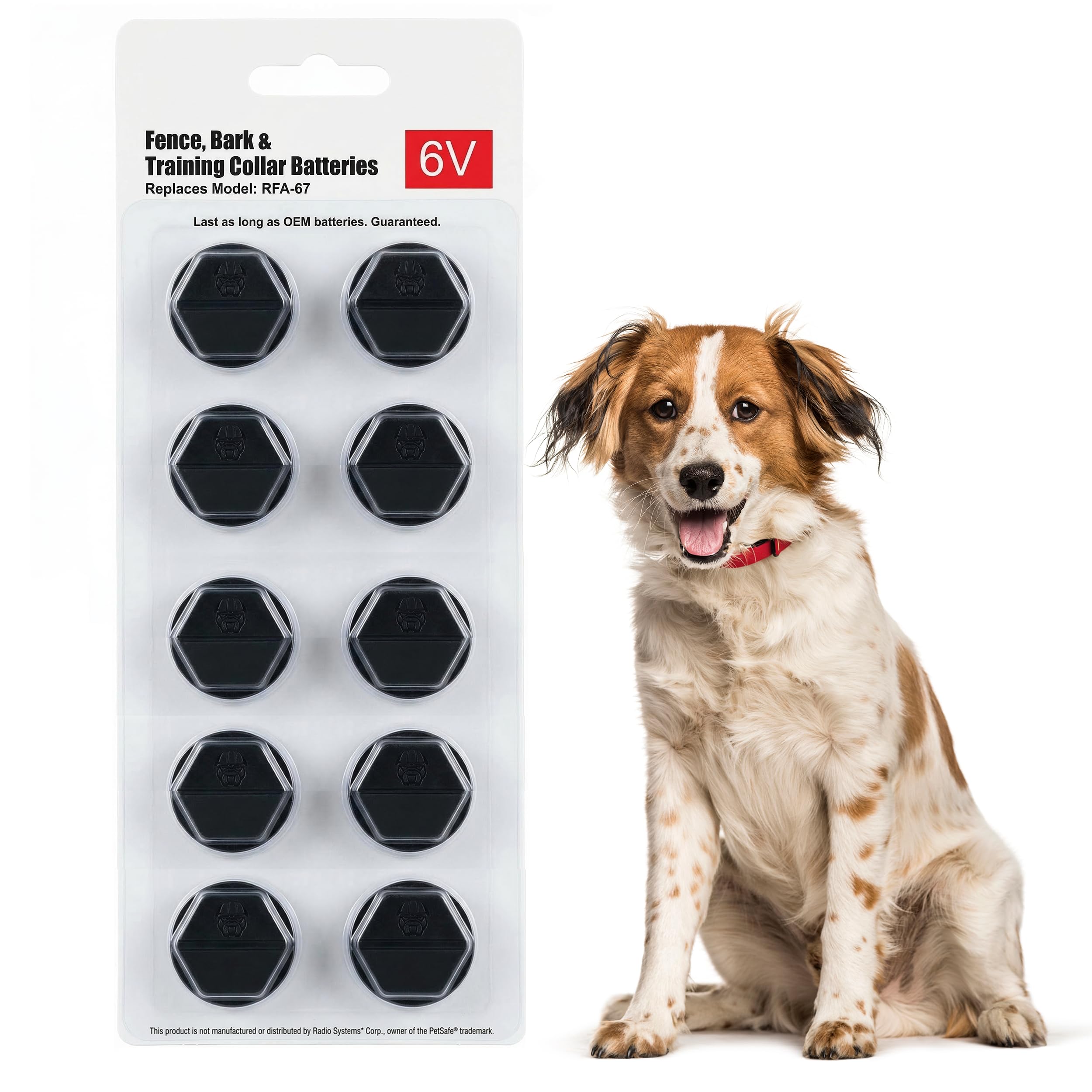 Extreme Dog Fence emballage pack 10 piles RFA67 prêt à remplacer