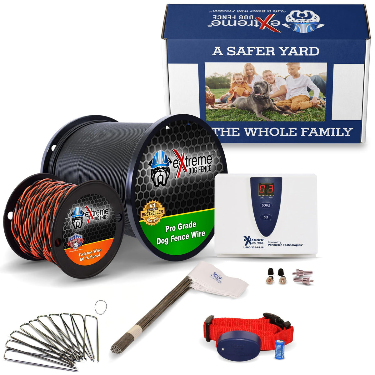 Transmetteur Extreme Dog Fence, installation rapide et fiable.