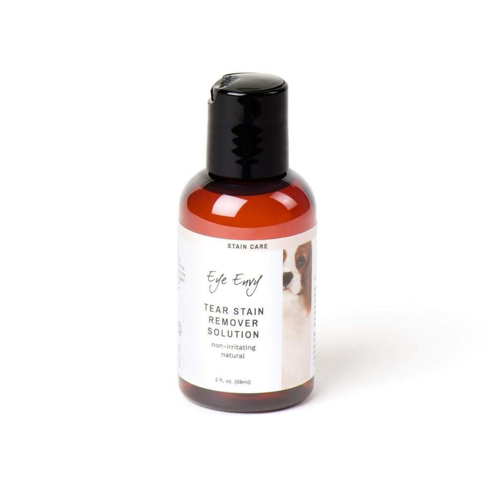 Eye Envy bouteille 2oz pour nettoyer les taches de larmes chez le chien.
