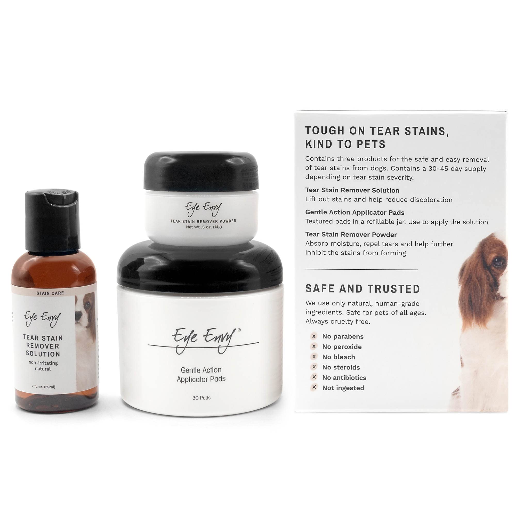Eye Envy – poudre taches-larmes chien absorbe l'humidité et prévient les taches.