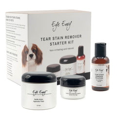 Eye Envy – solution taches-larmes chien pour nettoyer autour des yeux en douceur.