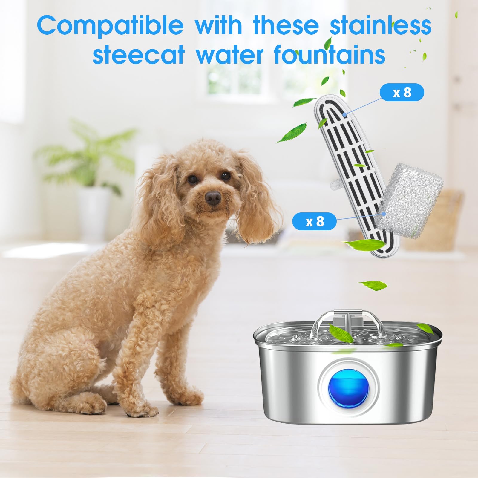 Eyehoce: filtration longue durée, plusieurs semaines entre remplacements.