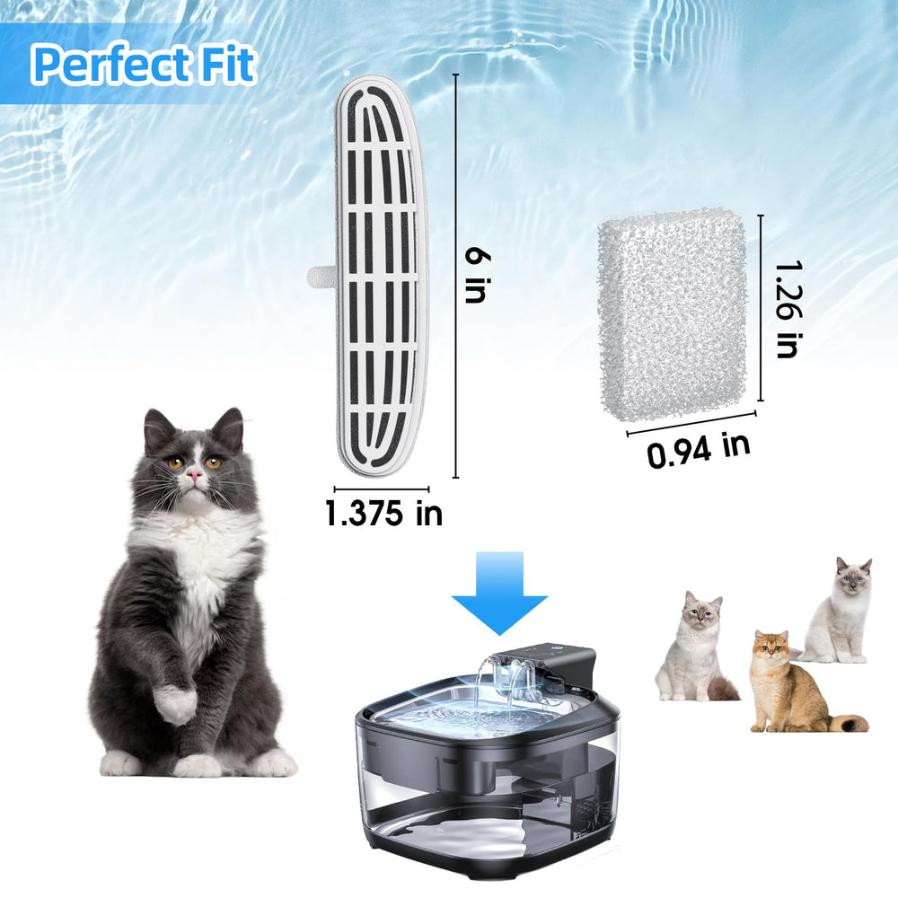 Eyehoce: filtre charbon actif pour fontaine chat, capture odeurs et goût neutre.